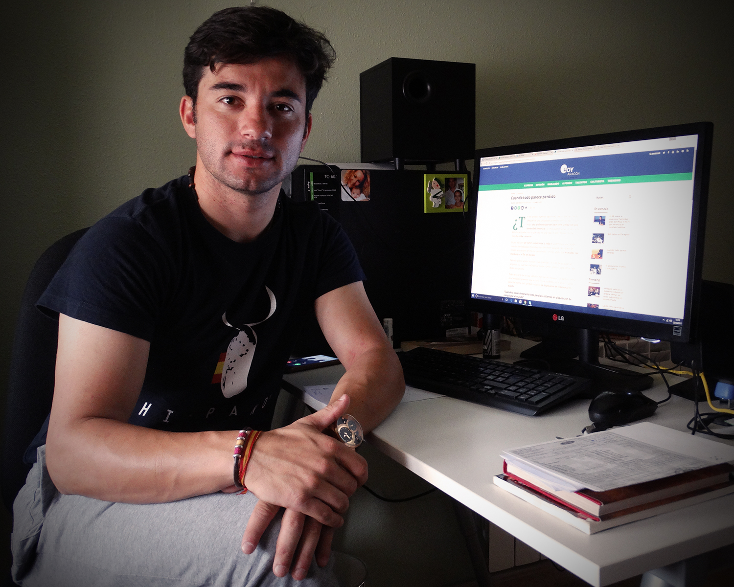 Imanol Sánchez en Hoy Aragón viñeta