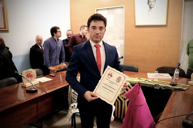 Imanol Sánchez premiado en Albalate del Arzobispo