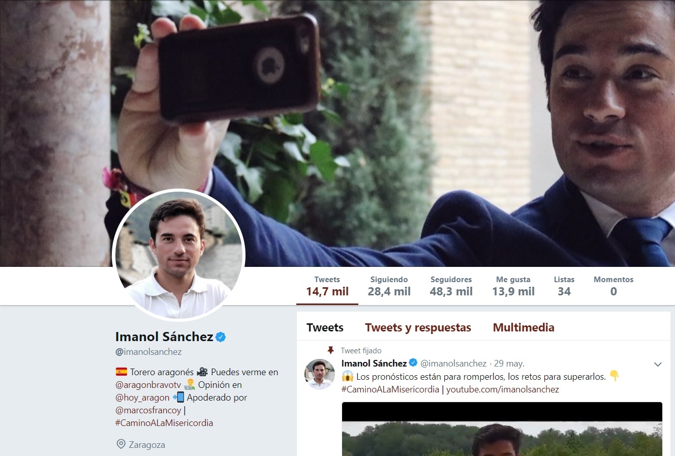 Imanol Sánchez Twitter 2018