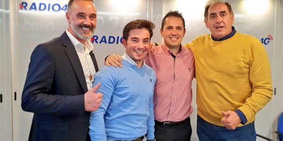 Miguel Ángel Marchal, Imanol Sánchez, Alberto Joven y Pepe Arcega en Emprendedores de Radio 4G