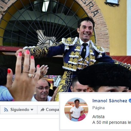 Facebook Verifica la página de imanol sanchez