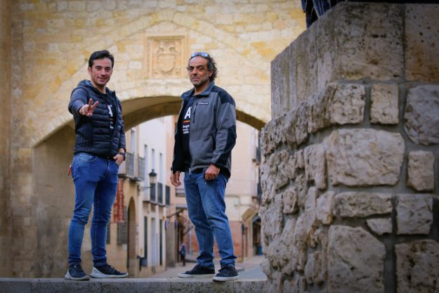 Carlos Pauner e Imanol Sánchez en Daroca