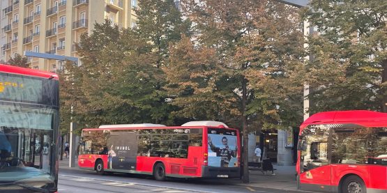 Imanol Sánchez en los Autobuses de Zaragoza