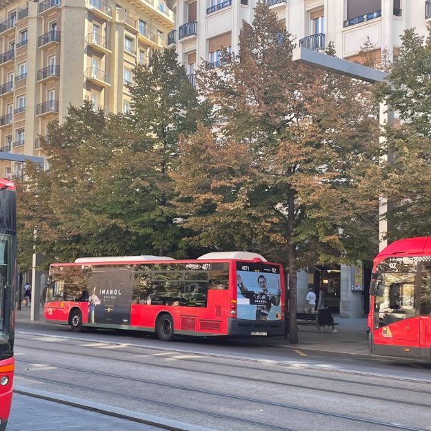Imanol Sánchez en los Autobuses de Zaragoza
