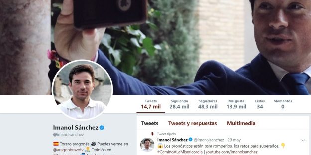 Imanol Sánchez Twitter 2018