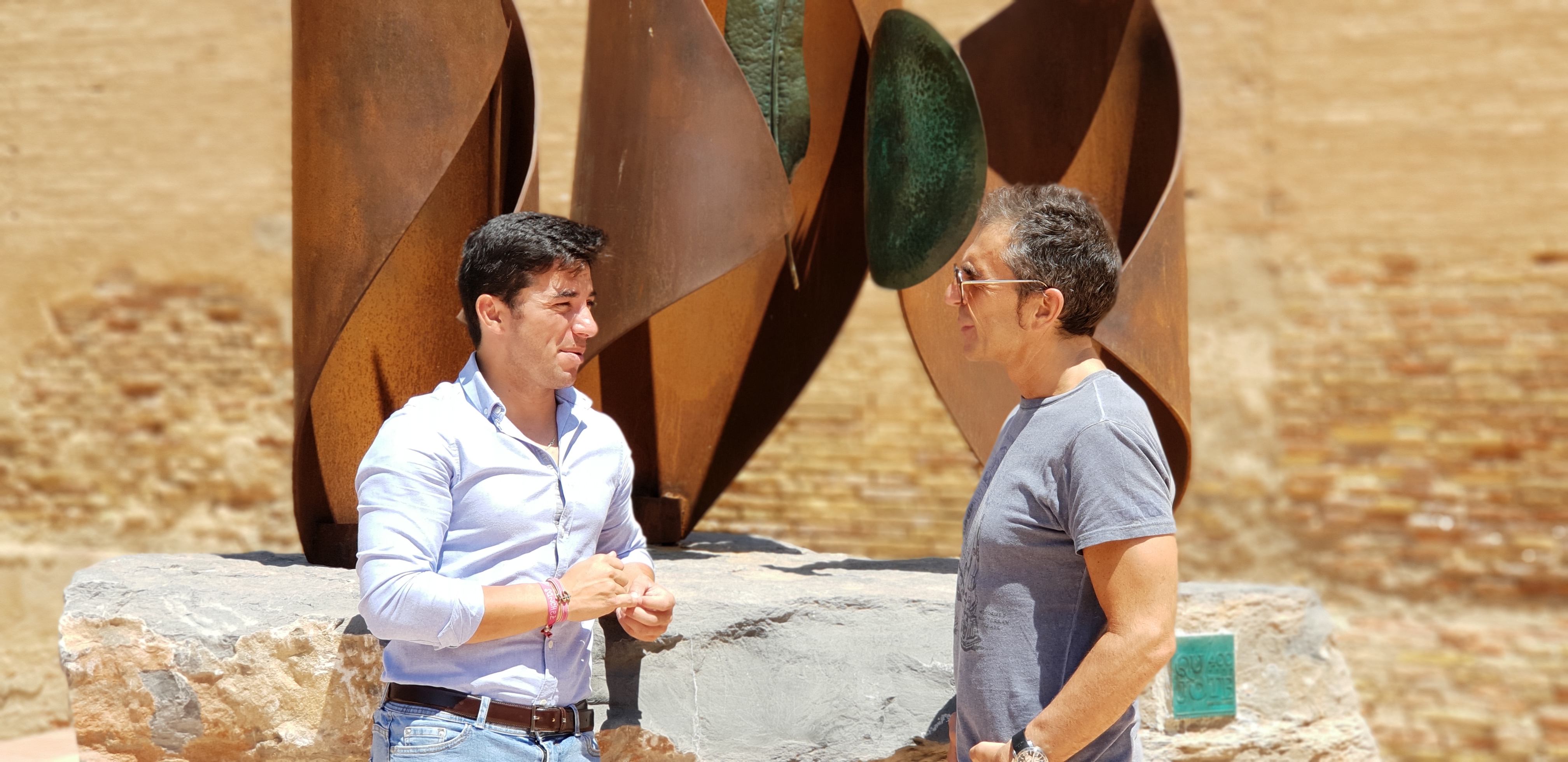 Imanol Sánchez junto a Ramón Torres