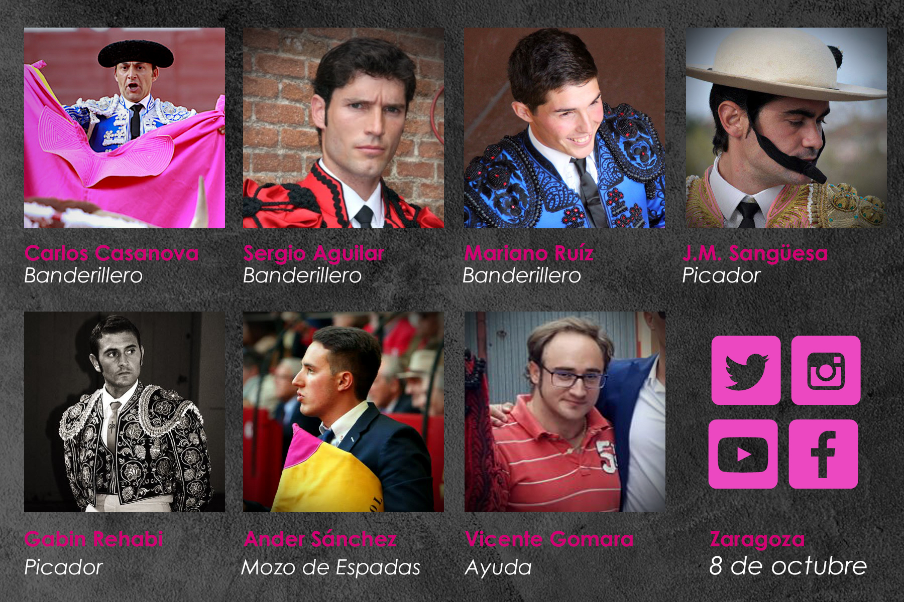 Plantilla Cuadrilla Zaragoza 2018