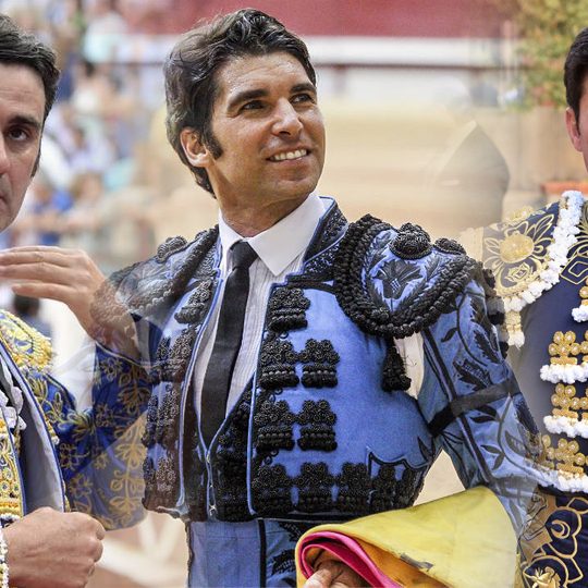 Jesulín, Cayetano e Imanol Sánchez en Calatayud