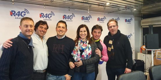 Silvia Plaza, Javier Lázaro, Imanol Sánchez, Alberto Joven, AJE Aragón Nerion en EMPRENDEDORES