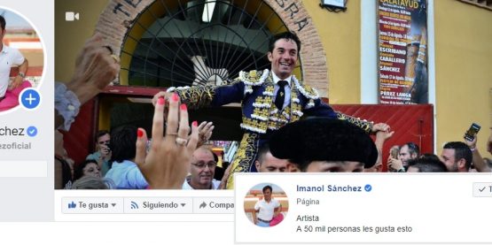 Facebook Verifica la página de imanol sanchez