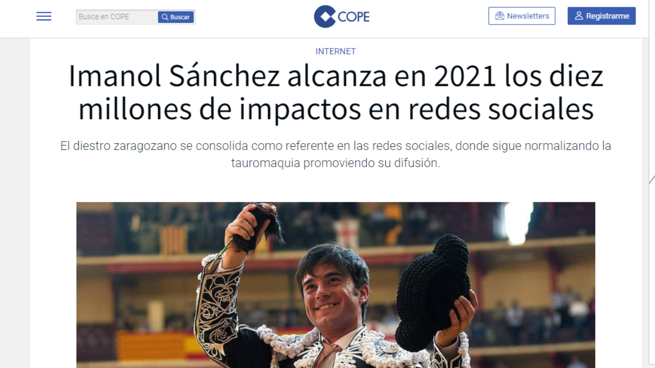 Imanol Sánchez elegido como imagen de marca en Aragón cope
