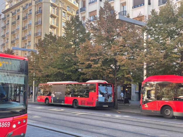 Imanol Sánchez en los Autobuses de Zaragoza